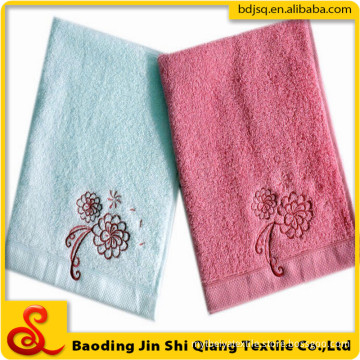Wholesale Custom Embroidery Logo Bright Color Face Towel 100% Cotton, Towel Sale